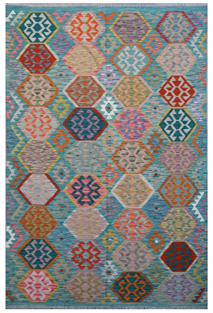 Afghan rug Kilim Afghan 8'2"x5'6" 8'2"x5'6", Persian Rug Woven by hand