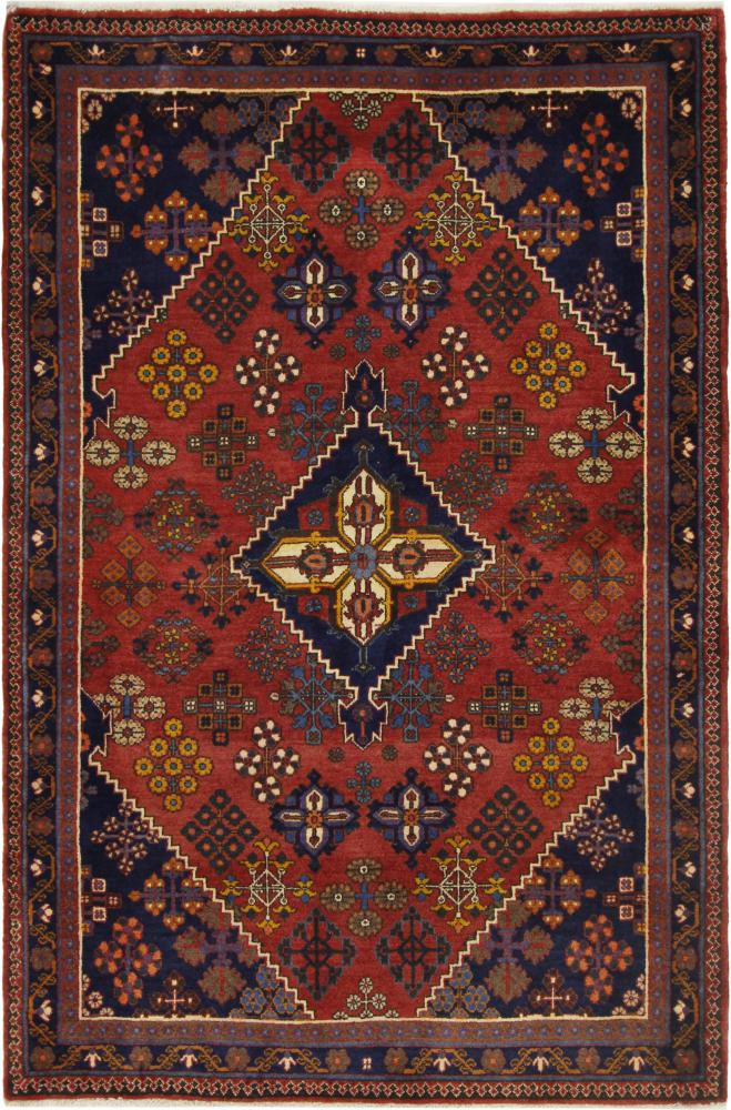 Persian Rug Abadeh 5'5"x3'8" 5'5"x3'8", Persian Rug Knotted by hand