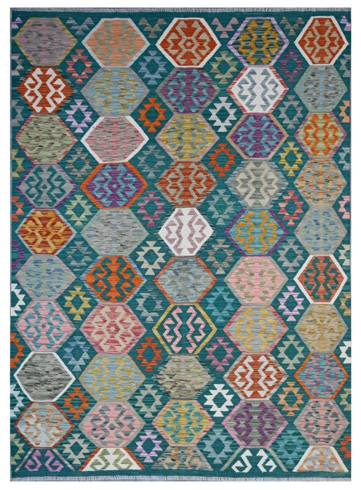 Afghan rug Kilim Afghan 8'1"x5'8" 8'1"x5'8", Persian Rug Woven by hand