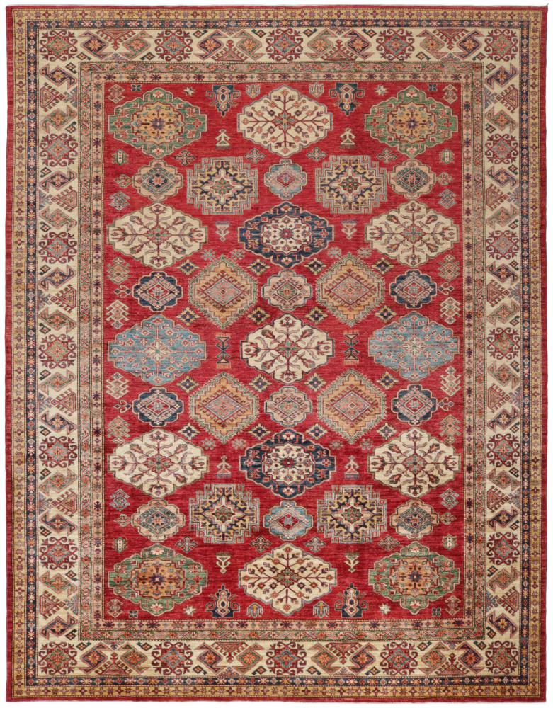 Afghan rug Super Kazak 352x279 352x279, Persian Rug Knotted by hand