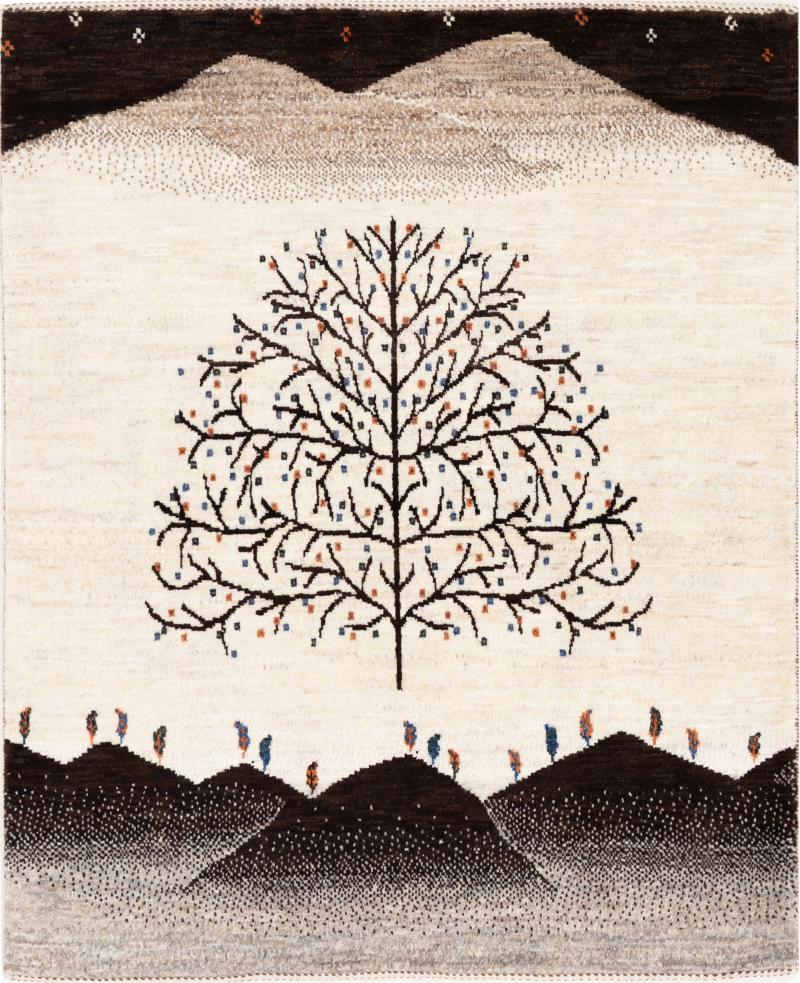 Persian Rug Persian Gabbeh Loribaft Nowbaft 124x102 124x102, Persian Rug Knotted by hand