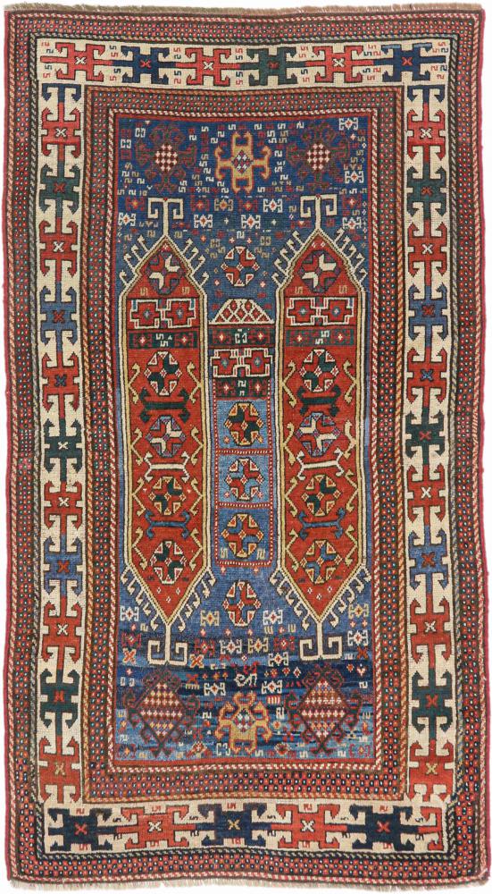 Perserteppich Kazak Antik 214x113 214x113, Perserteppich Handgeknüpft
