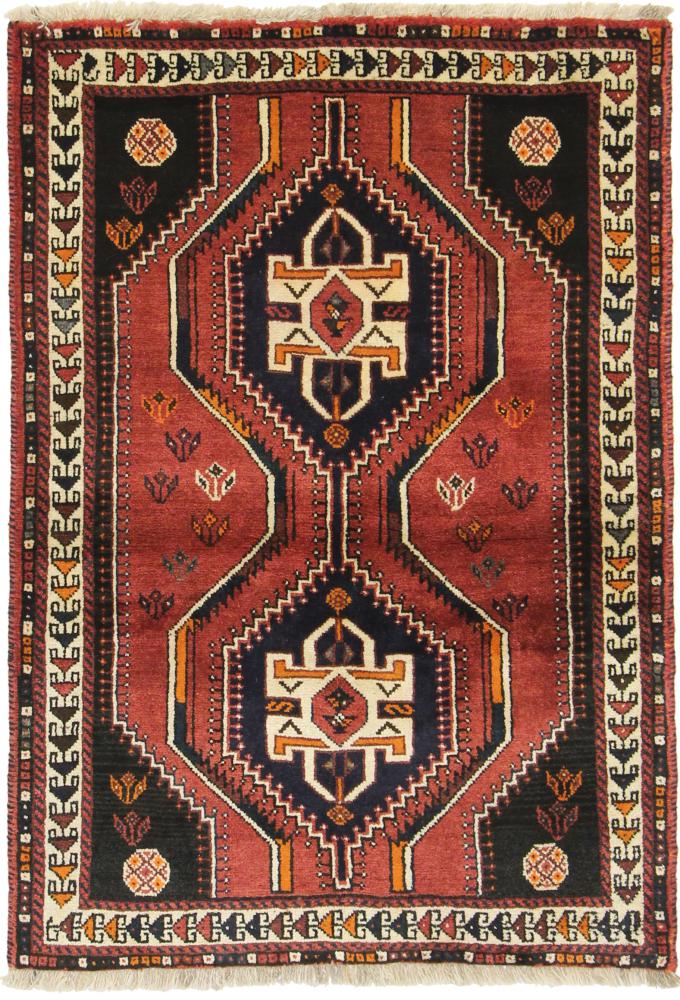 Tapete persa Ghashghai 157x108 157x108, Tapete persa Atado à mão