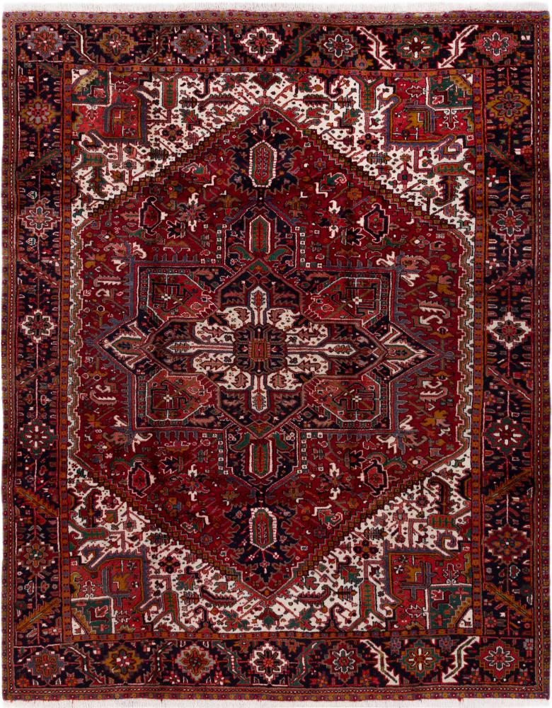 Persian rug Heriz 9'3"x7'5" 9'3"x7'5", Persian rug Hand-knotted