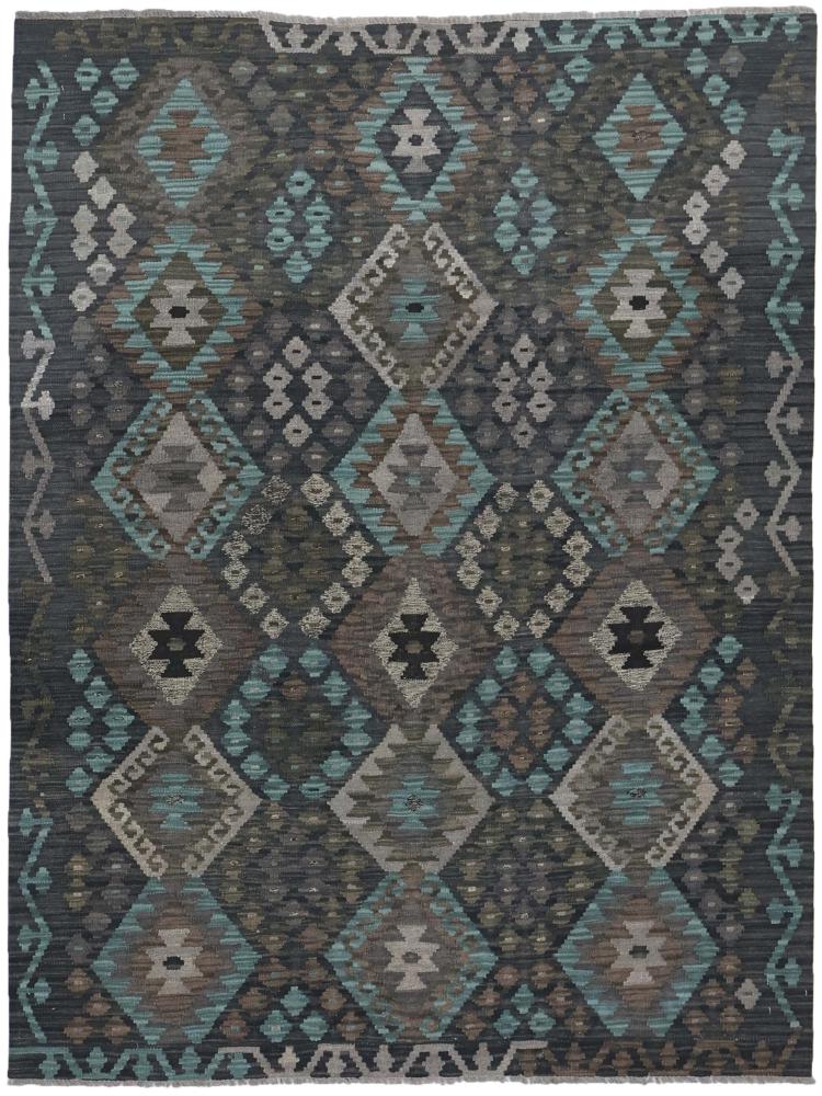 Tapis afghan Kilim Afghan 202x149 202x149, Tapis persan Tissé à la main