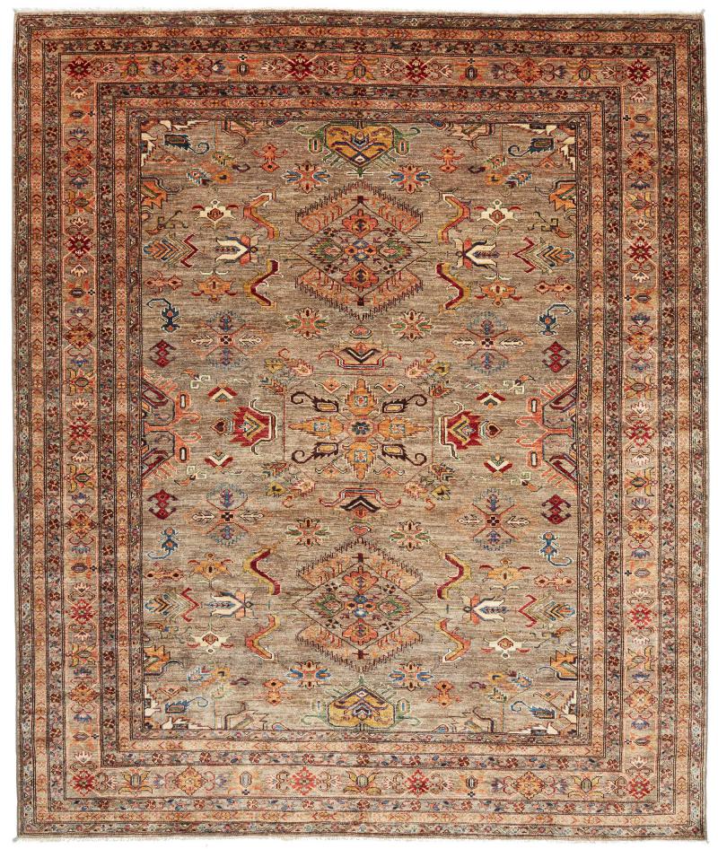 Pakistani rug Kazak 302x256 302x256, Persian Rug Knotted by hand