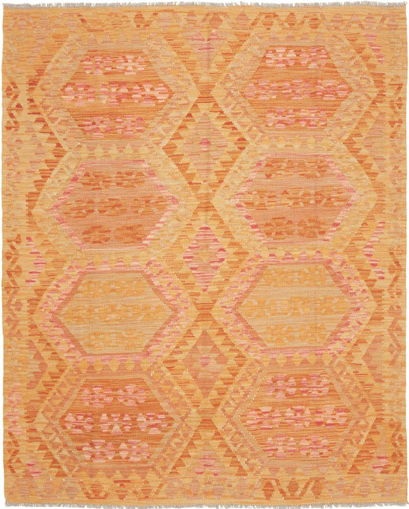 Αφγανικό χαλί Κιλίμ Afghan 202x161 202x161, Περσικό χαλί Οι κόμποι έγιναν με το χέρι