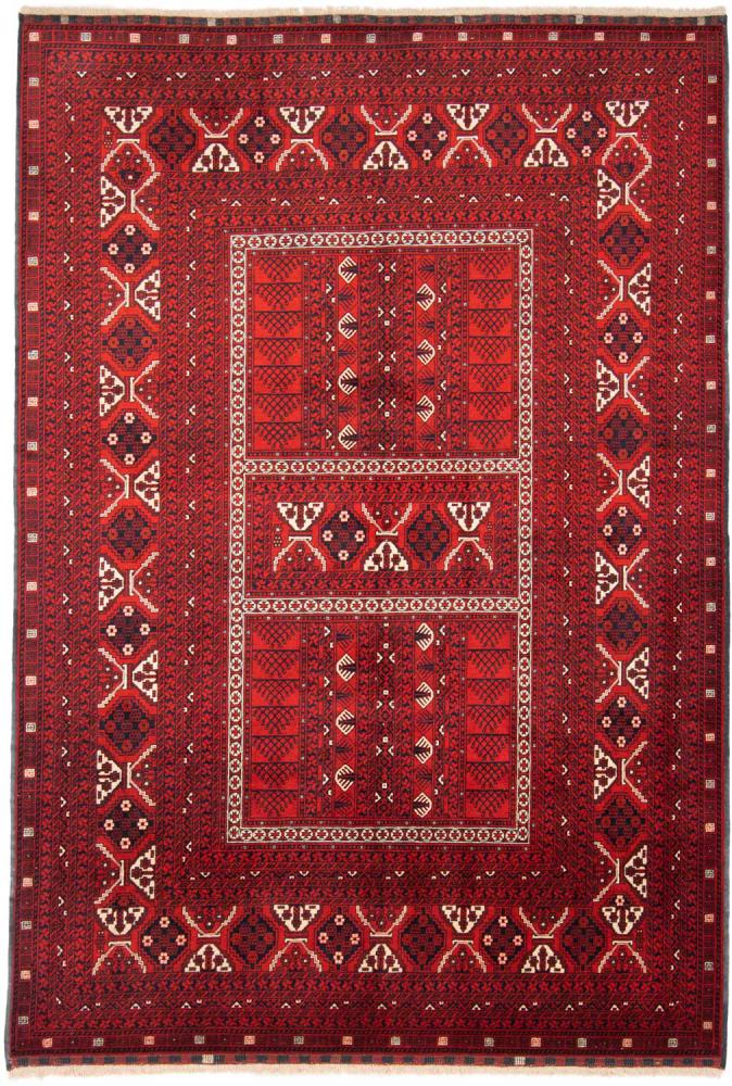 Afghansk teppe Afghan Mauri 242x161 242x161, Persisk teppe Håndknyttet