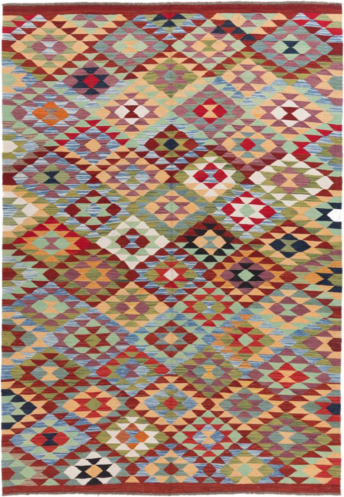 Afghanischer Teppich Kelim Afghan Heritage 9'11"x6'11" 9'11"x6'11", Perserteppich Handgewebt