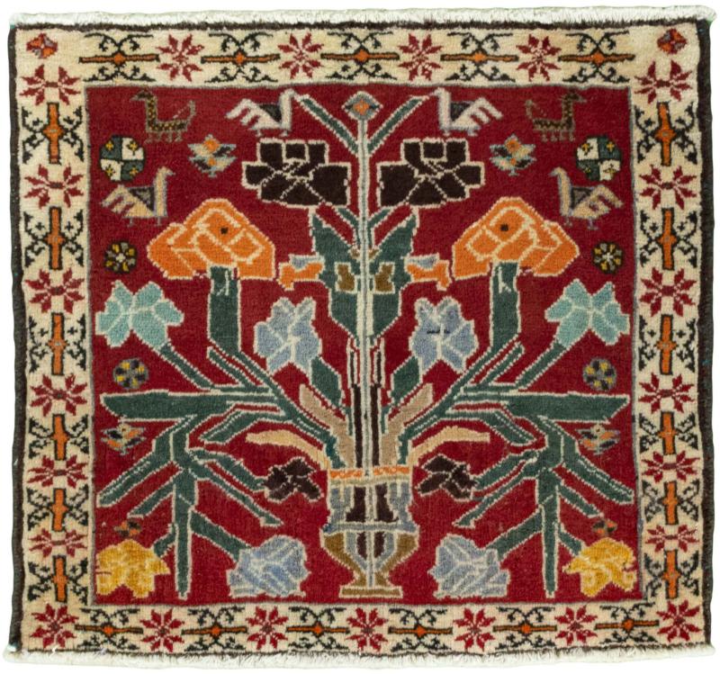 Tappeto persiano Shiraz 58x65 58x65, Tappeto persiano Annodato a mano