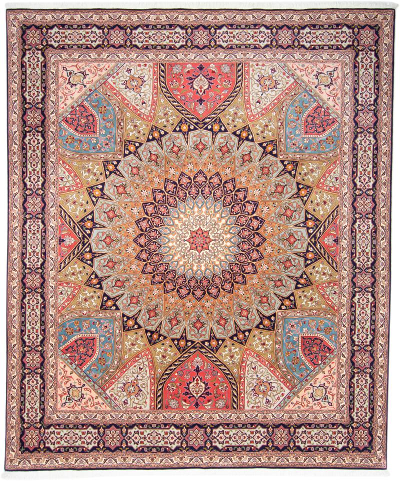 Tapete persa Tabriz 50Raj 308x258 308x258, Tapete persa Atado à mão