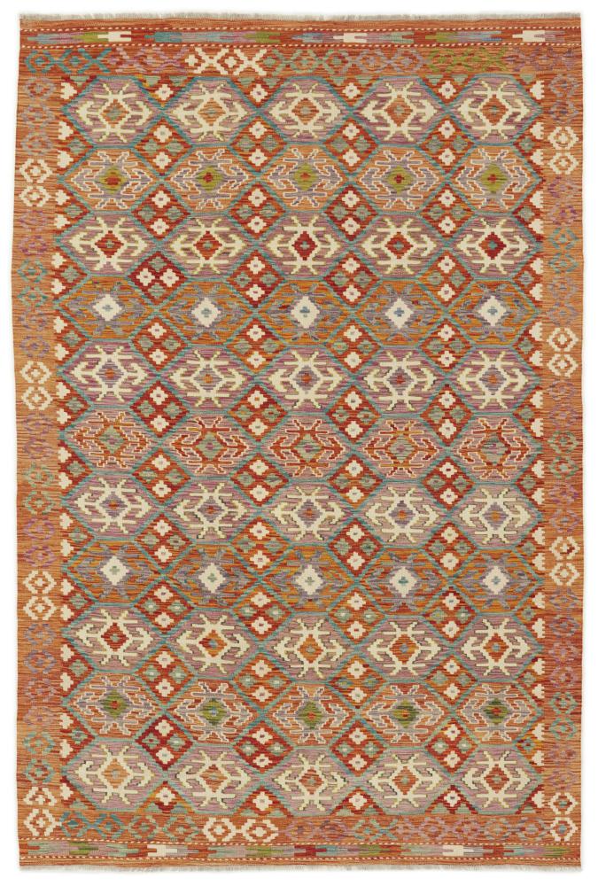 Alfombra afgana Kilim Afghan 302x202 302x202, Alfombra persa Tejido a mano