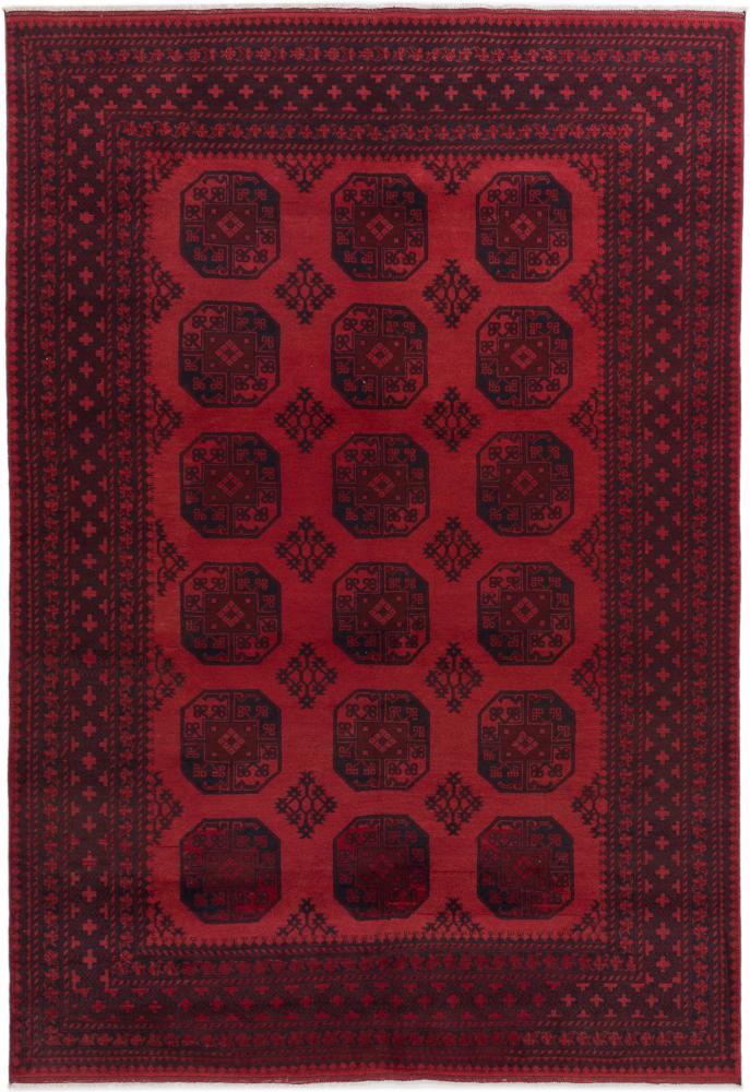 Afghanischer Teppich Afghan Akhche 302x207 302x207, Perserteppich Handgeknüpft