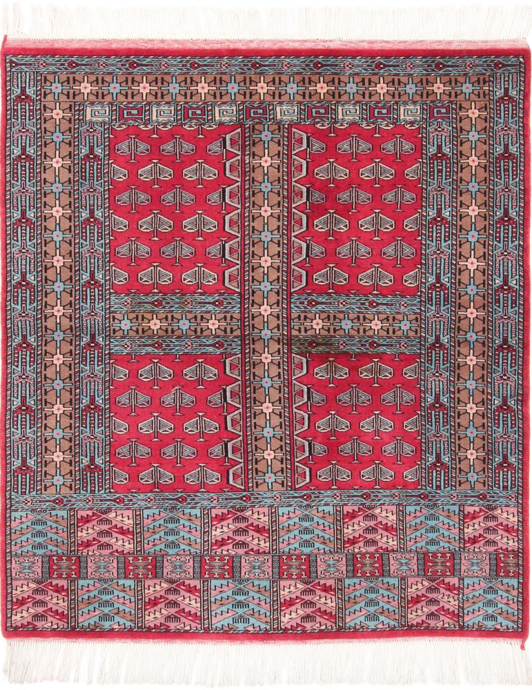 Pakistani rug Pakistan Lahore 4'1"x3'7" 4'1"x3'7", Persian Rug Knotted by hand