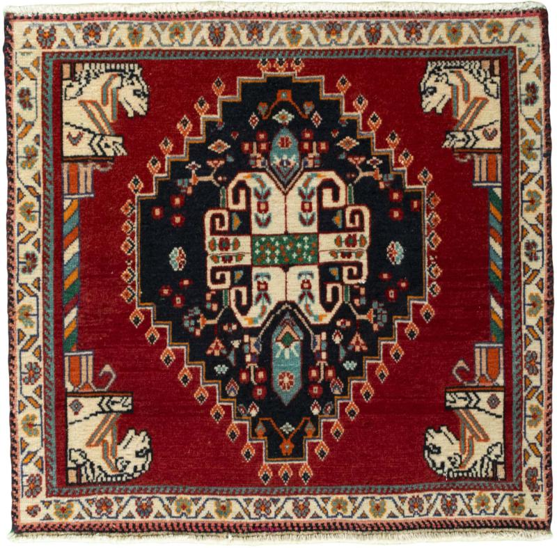 Persian Rug Shiraz 61x63 61x63, Persian Rug Knotted by hand