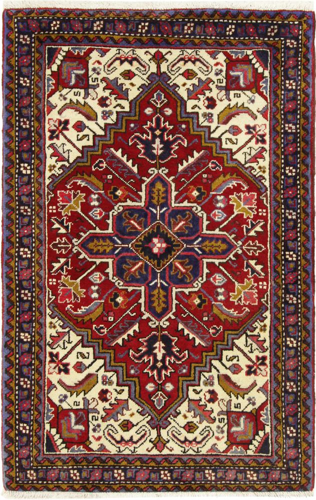 Alfombra persa Heriz 139x93 139x93, Alfombra persa Anudado a mano