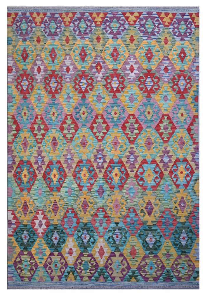 Afghan rug Kilim Afghan 8'6"x5'9" 8'6"x5'9", Persian Rug Woven by hand