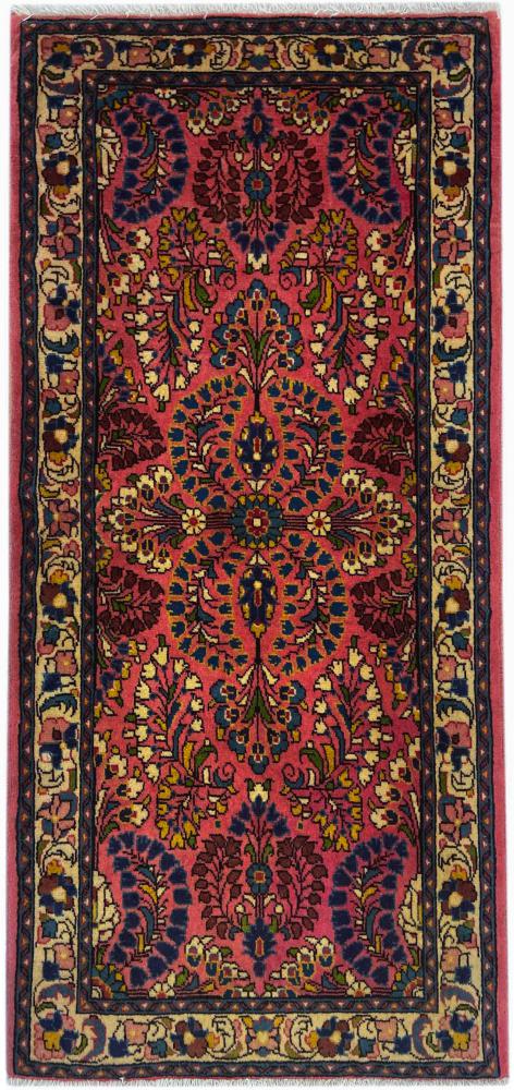 Persisk tæppe Sarough 134x64 134x64, Persisk tæppe Knyttet i hånden