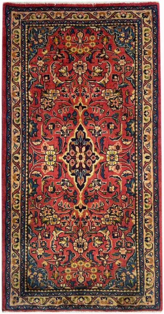 Persisk tæppe Sarough 128x69 128x69, Persisk tæppe Knyttet i hånden