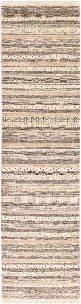 Persian Rug Persian Gabbeh Loribaft Tabiilbaft 10'11"x2'9" 10'11"x2'9", Persian Rug Knotted by hand