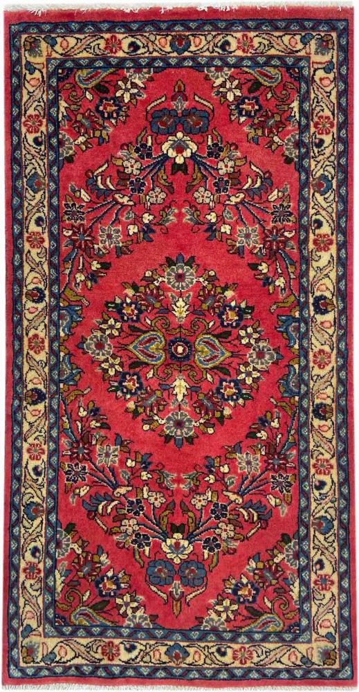 Persisk tæppe Sarough 129x68 129x68, Persisk tæppe Knyttet i hånden