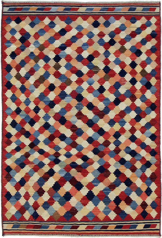 Tapete persa Kilim Fars 246x168 246x168, Tapete persa Tecido à mão