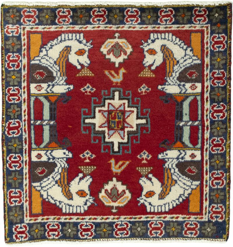 Persian Rug Shiraz 66x65 66x65, Persian Rug Knotted by hand