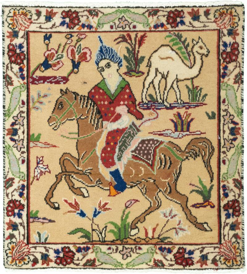 Tappeto persiano Shiraz 62x56 62x56, Tappeto persiano Annodato a mano