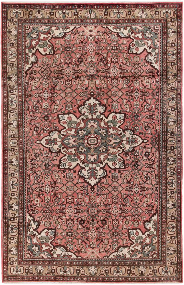 Tapis persan Hosseinabad 318x206 318x206, Tapis persan Noué à la main