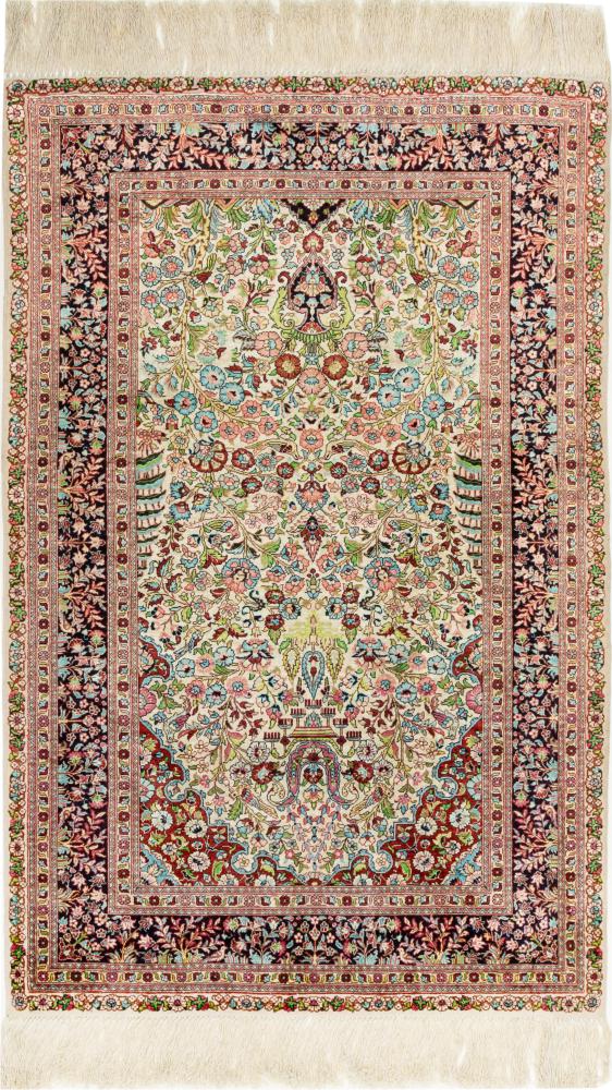  Hereke Seda 123x81 123x81, Tapete persa Atado à mão