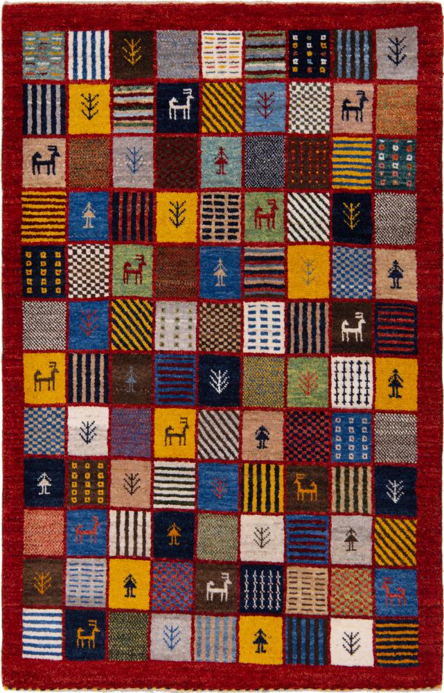 Tapis persan Persan Gabbeh Nomad 161x102 161x102, Tapis persan Noué à la main