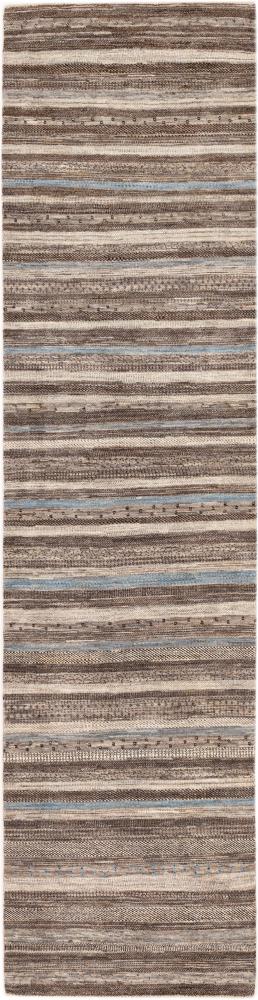 Persian Rug Persian Gabbeh Loribaft Tabiilbaft 12'5"x3'1" 12'5"x3'1", Persian Rug Knotted by hand