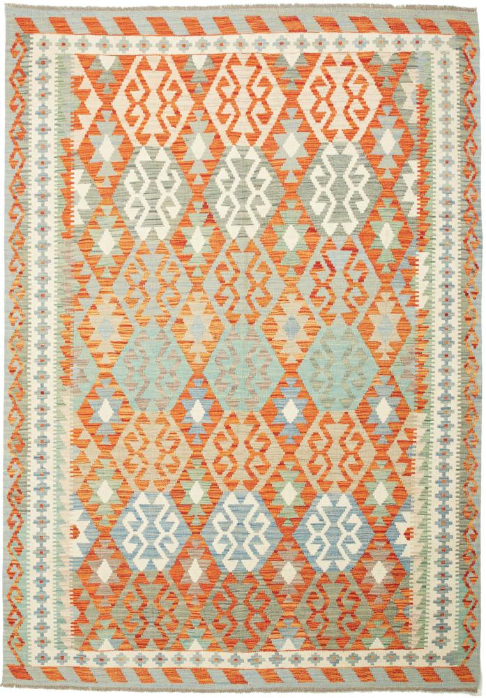 Afghaans tapijt Kilim  Afghan 239x165 239x165, Perzisch tapijt Handgeweven