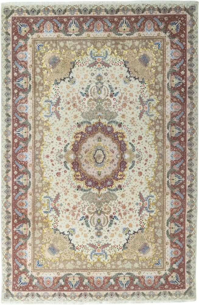 Perzsa szőnyeg Tabriz 60Raj Selyemfonal 309x207 309x207, Perzsa szőnyeg Kézzel csomózva