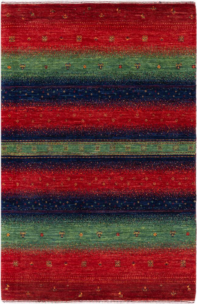 Persian rug Persian Gabbeh Loribaft Essence 4'2"x2'10" 4'2"x2'10", Persian rug Hand-knotted