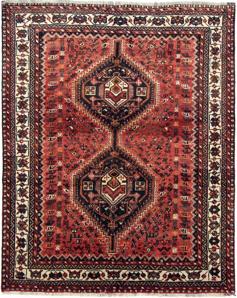 Tapete persa Shiraz 202x164 202x164, Tapete persa Atado à mão