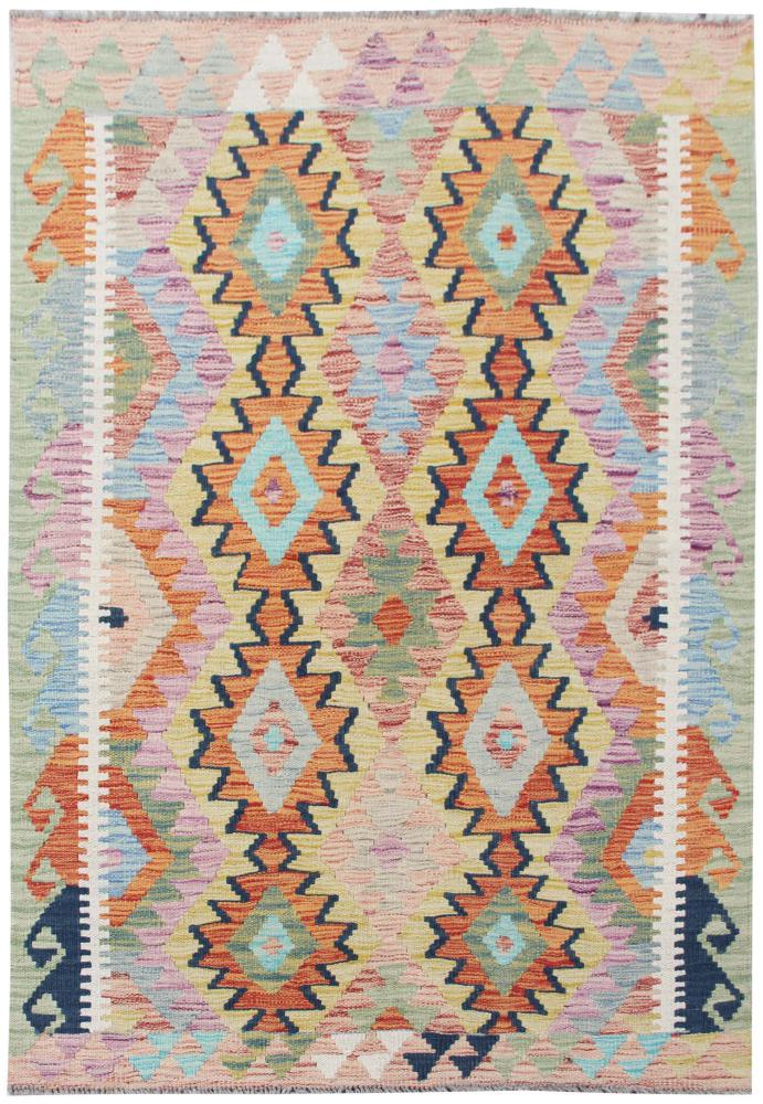 Tapete afegão Kilim Afegão 151x106 151x106, Tapete persa Tecido à mão