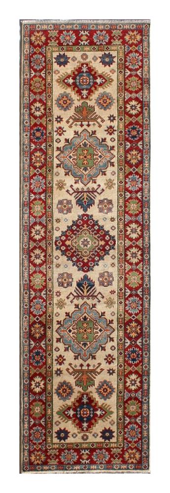 Pakistanischer Teppich Kazak 300x84 300x84, Perserteppich Handgeknüpft