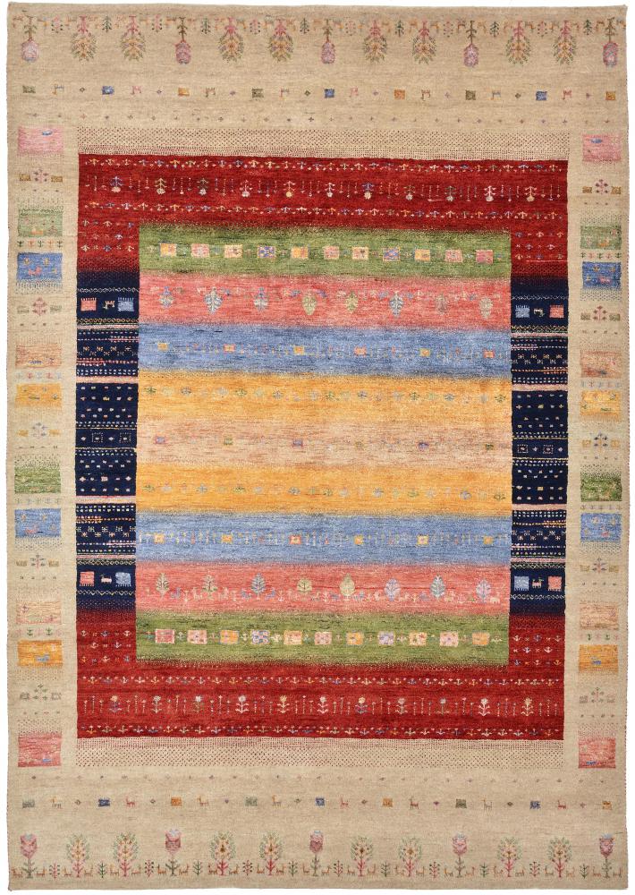 Tapis indien Gabbeh Loribaft Design 244x173 244x173, Tapis persan Noué à la main