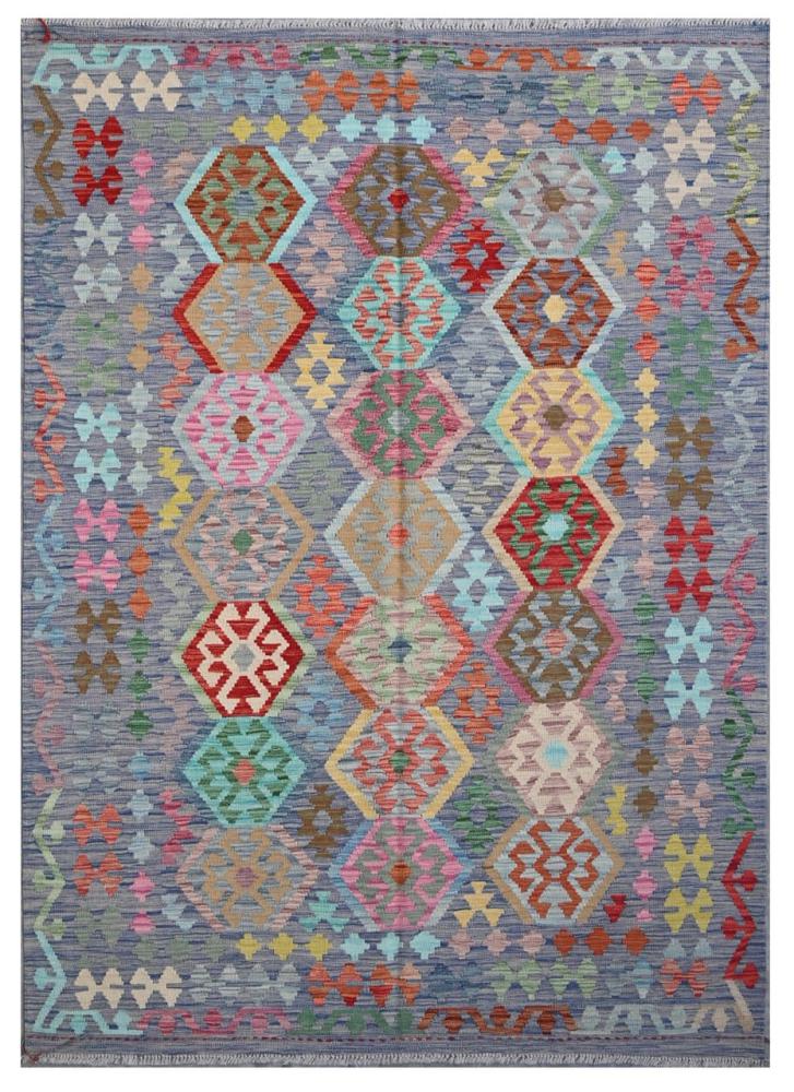 Afghan rug Kilim Afghan 7'11"x5'8" 7'11"x5'8", Persian Rug Woven by hand