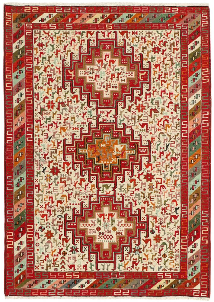 Tapete persa Kilim Soumak Shahsavan 145x104 145x104, Tapete persa Atado à mão