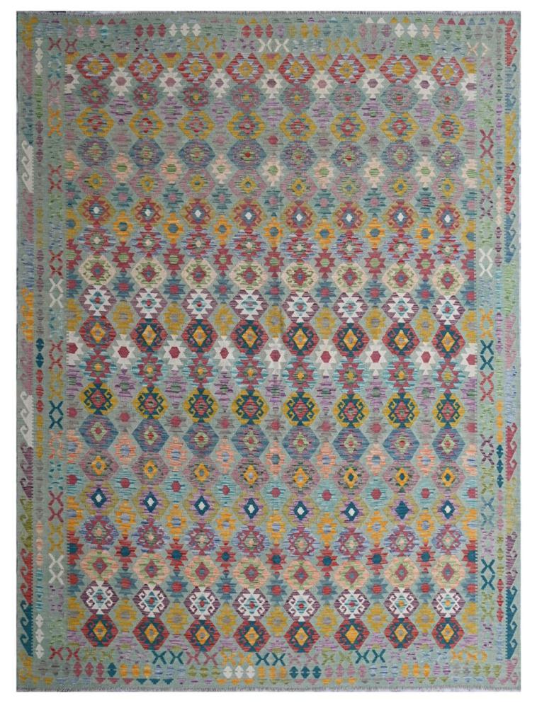 Alfombra afgana Kilim Afghan 395x304 395x304, Alfombra persa Tejido a mano
