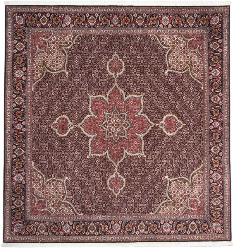 Tapete persa Tabriz 50Raj 212x205 212x205, Tapete persa Atado à mão