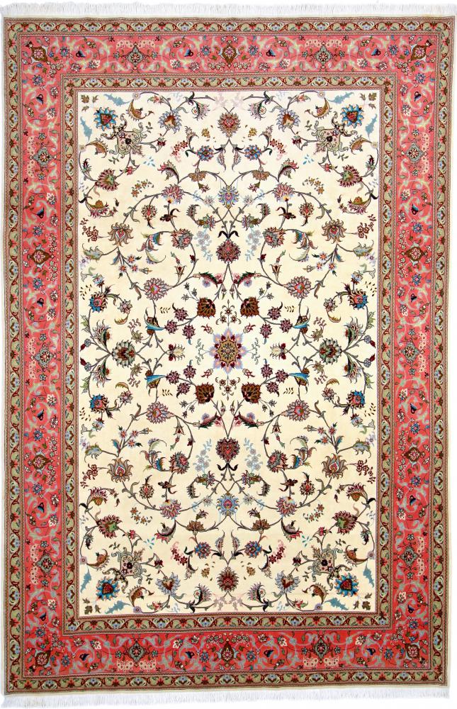 Tapete persa Tabriz 50Raj 307x203 307x203, Tapete persa Atado à mão