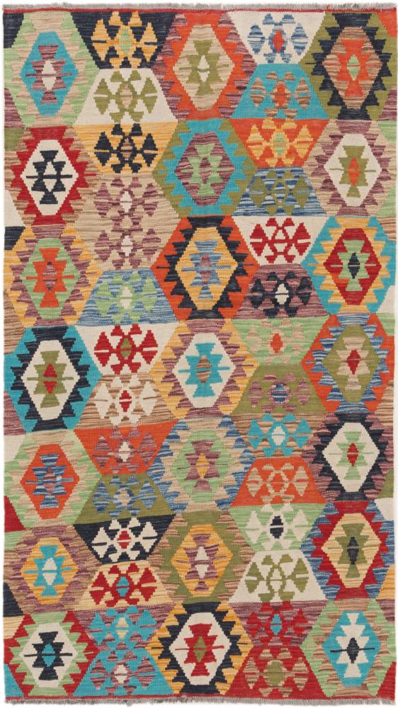 Tapete afegão Kilim Afegão Heritage 189x106 189x106, Tapete persa Tecido à mão