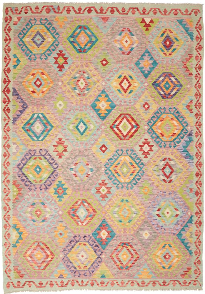 Tappeto Afgano Kilim Afghan 246x174 246x174, Tappeto persiano Tessuto a mano