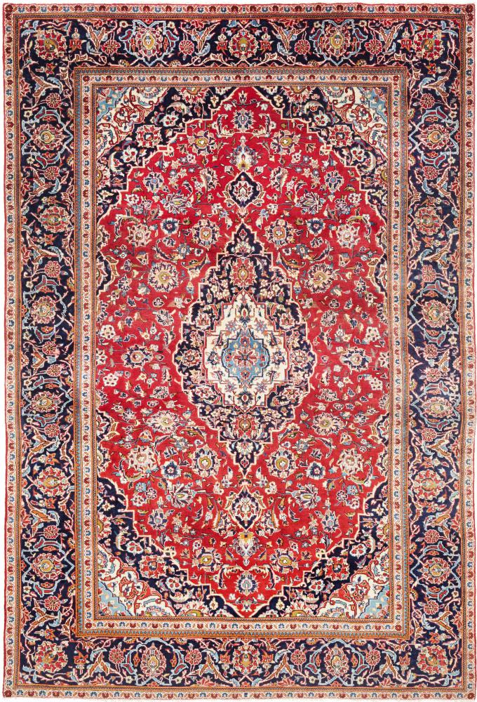 Tapis persan Kashan 293x197 293x197, Tapis persan Noué à la main