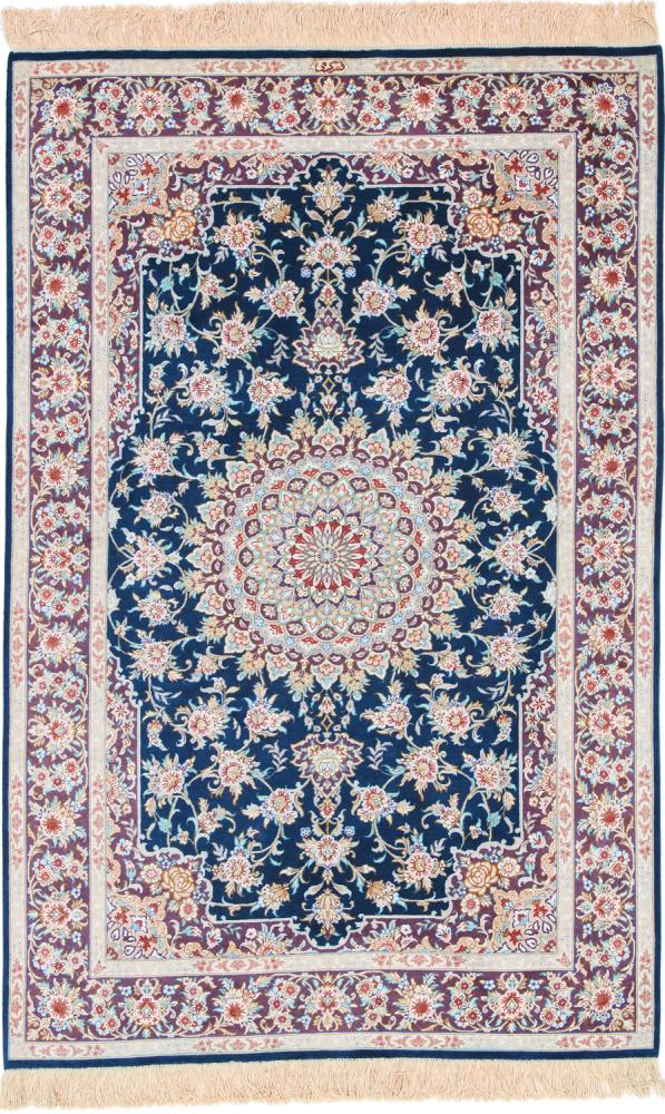 Persisk tæppe Ghom Silke 152x100 152x100, Persisk tæppe Knyttet i hånden