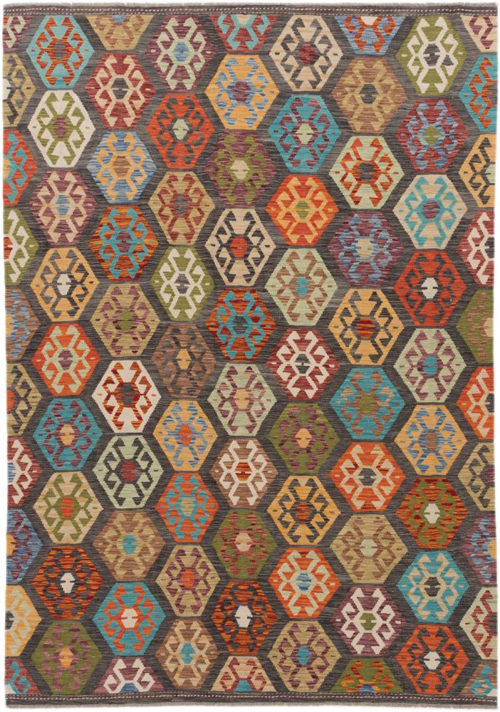 Tapete afegão Kilim Afegão 291x205 291x205, Tapete persa Tecido à mão