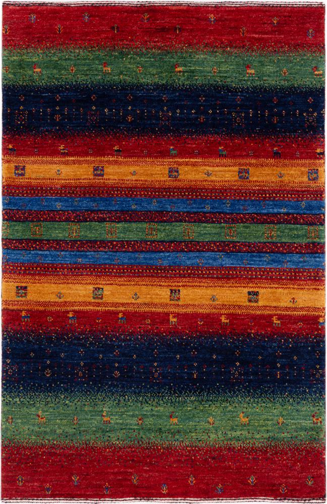 Tapis persan Persan Gabbeh Loribaft Essence 114x74 114x74, Tapis persan Noué à la main
